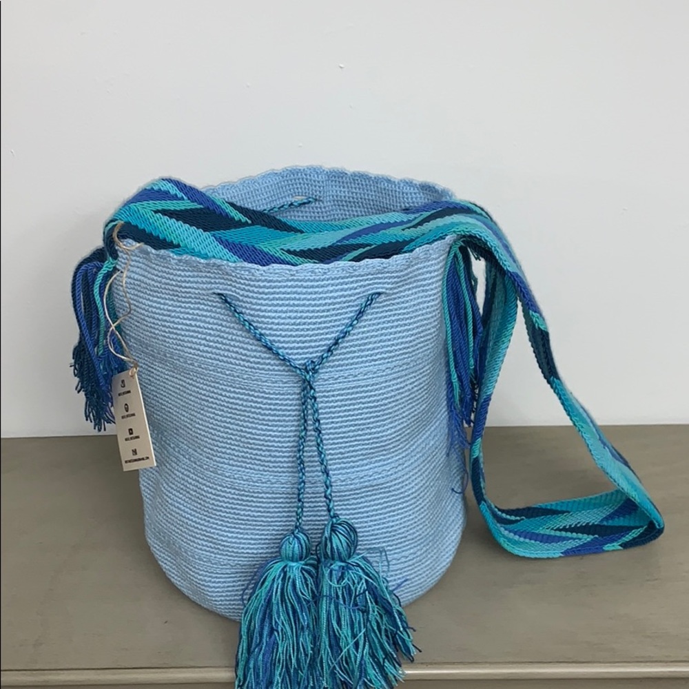 Wayuu Tribe crossbody bag blue